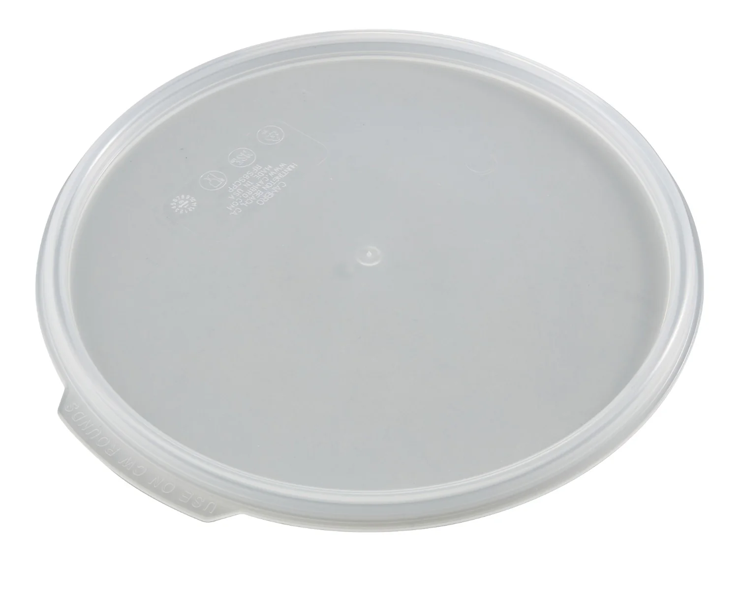 Cambro RFS6SCPP190 Camwear Round Food Storage Container Seal Cover - fits 6 & 8 qt. - Translucent - Image 7