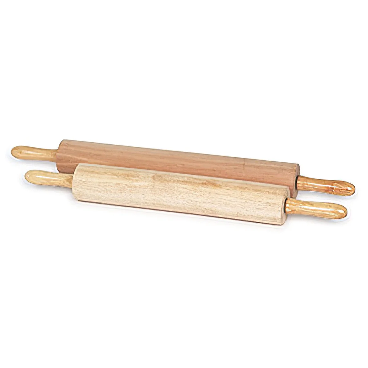 Royal Industries ROY RP 15 Wood Rolling Pin with Revolving Barrel 15"