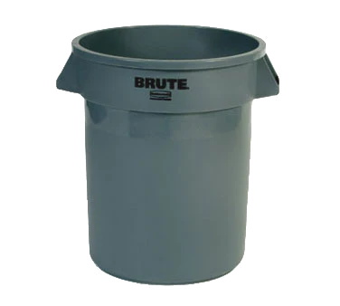 Rubbermaid FG262000GRAY Vented BRUTE Round Container 20 Gal. - Gray - Image 2