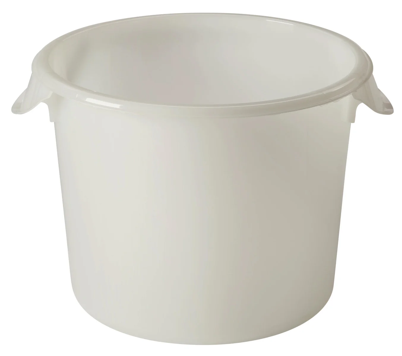 Rubbermaid FG572300WHT Polyethylene Round Food Storage Container 6 qt. - White - Image 3