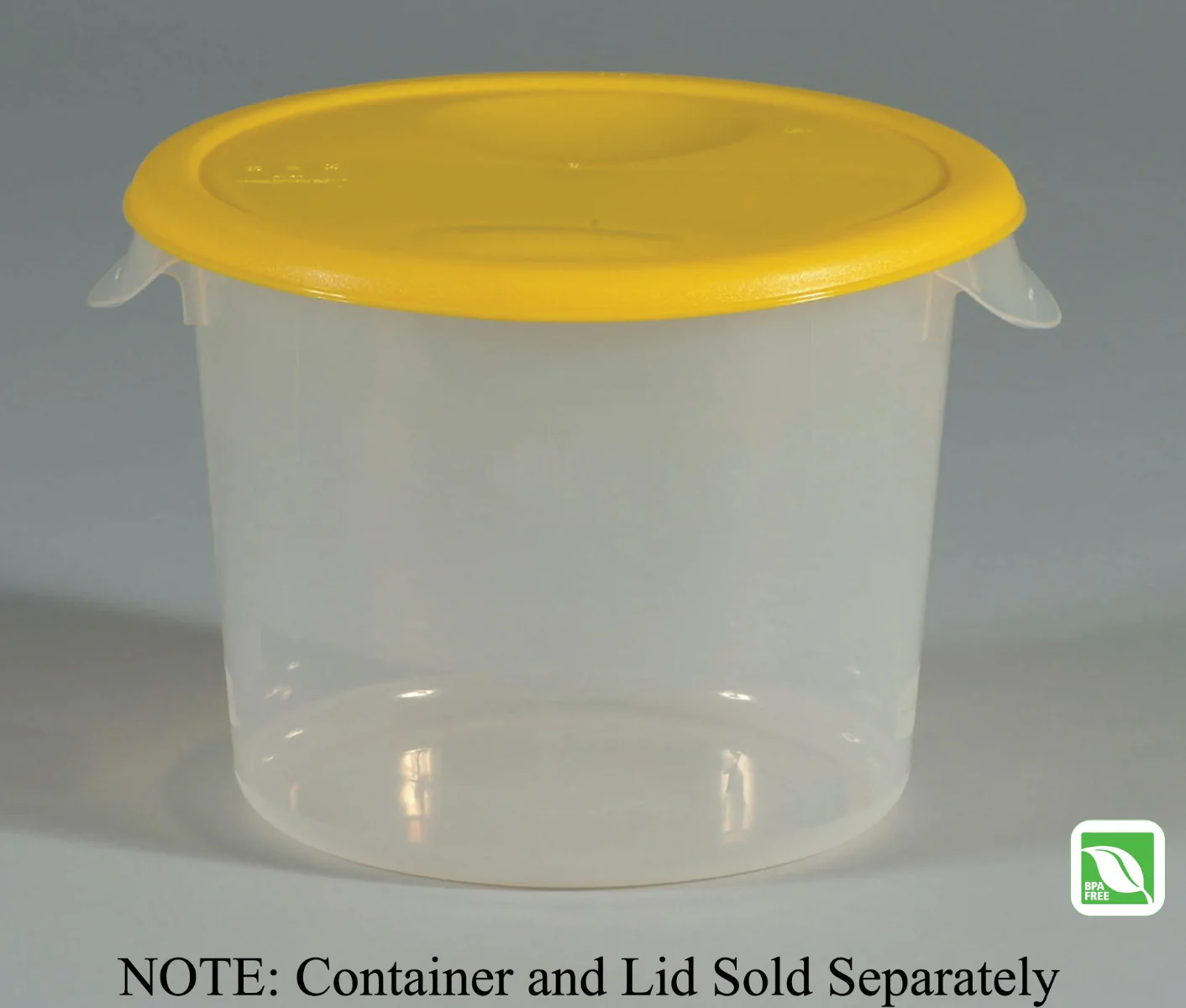 Rubbermaid FG572300WHT Polyethylene Round Food Storage Container 6 qt. - White - Image 4
