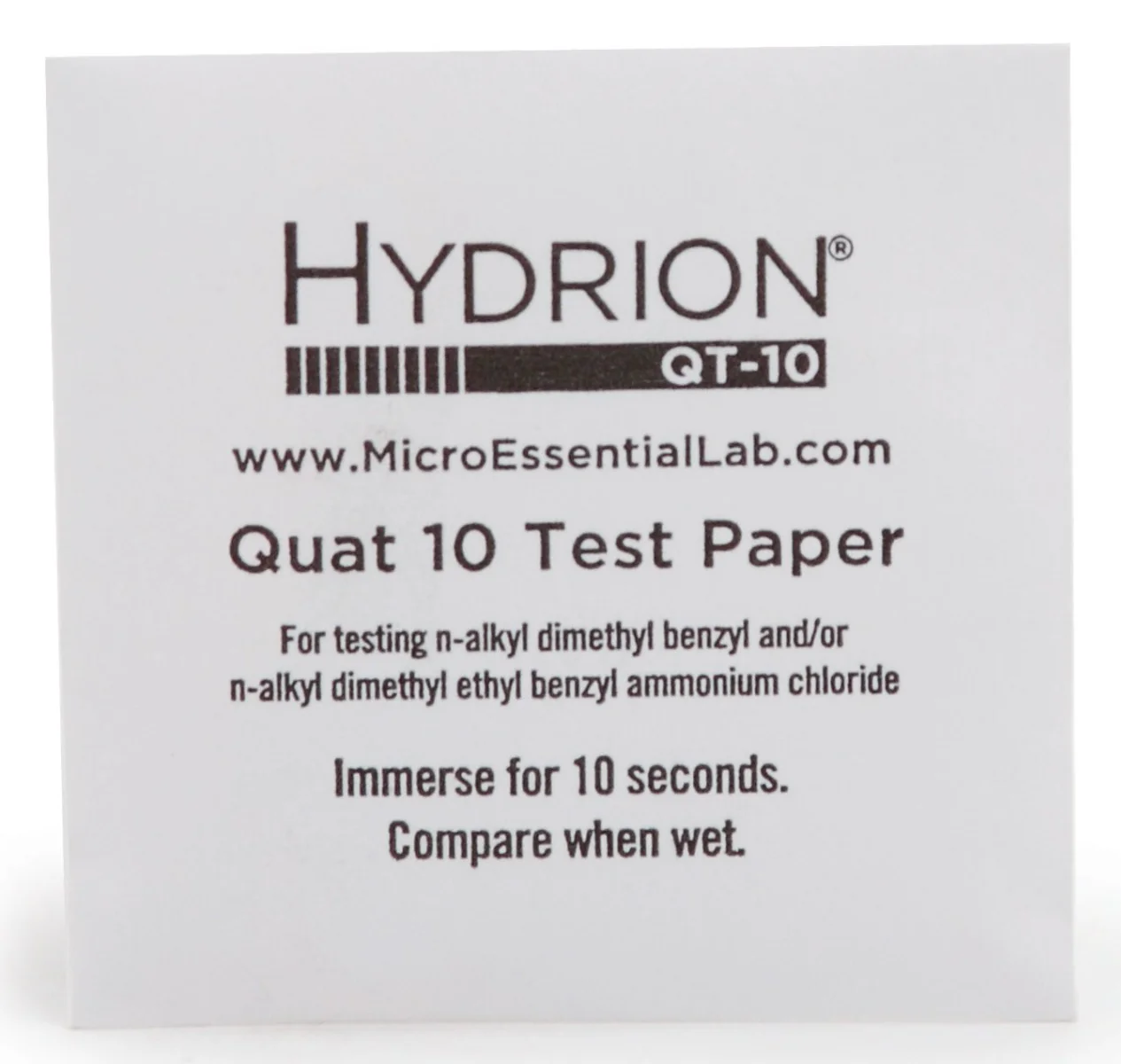 Royal Industries SANI QT10 Quaternary Sanitizer Test Kit - 20 Test Strips/Kit