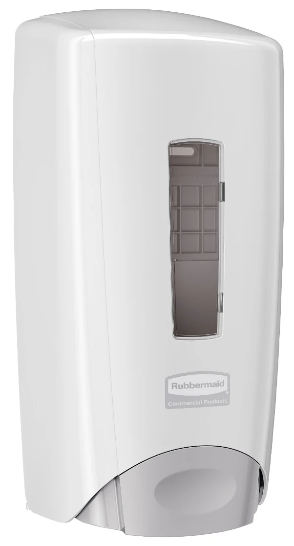 Rubbermaid 3486591 Flex Wall Mount Manual Skin Care Dispenser for Foam or Liquid Hand Soap 1000/1300 ml - White - Image 3