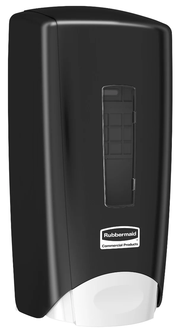 Rubbermaid 3486592 Flex Wall Mount Manual Skin Care Dispenser for Foam or Liquid Hand Soap 1000/1300 ml - Black - Image 3