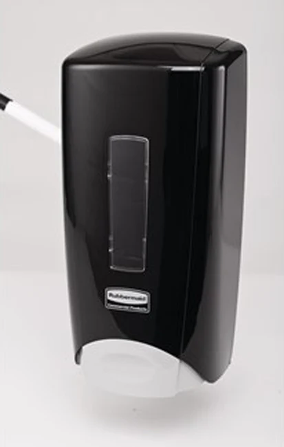 Rubbermaid 3486592 Flex Wall Mount Manual Skin Care Dispenser for Foam or Liquid Hand Soap 1000/1300 ml - Black - Image 6