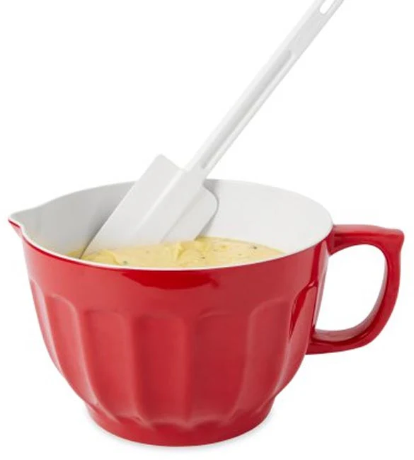 Rubbermaid FG1906000000 Cold Silicone Scraper / Spatula with White Poly Handle 16-1/2"OAL - Image 4