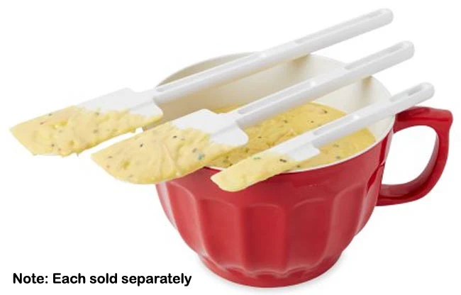 Rubbermaid FG1906000000 Cold Silicone Scraper / Spatula with White Poly Handle 16-1/2"OAL - Image 5