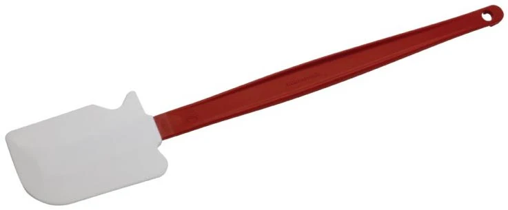 Rubbermaid FG1963000000 High-Heat Silicone Scraper / Spatula with Red Nylon Handle 13-1/2"OAL - Image 3