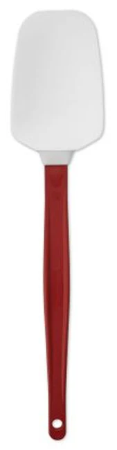 Rubbermaid FG196700RED High-Heat Silicone Spoon Scraper / Spatula with Red Nylon Handle 13-1/2"OAL - Image 2