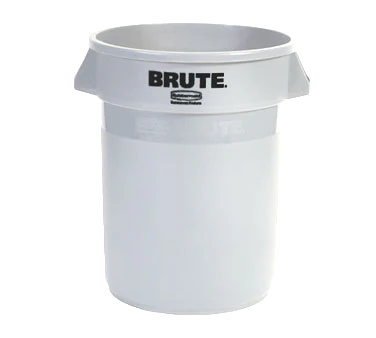 Rubbermaid FG263200WHT Vented BRUTE Round Container 32 Gal. - White - Image 2