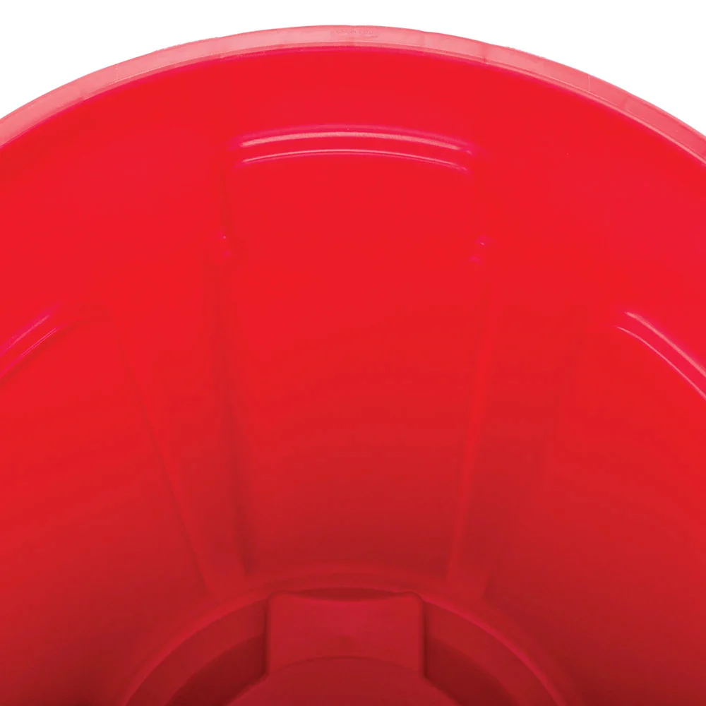 Rubbermaid FG264360RED Vented BRUTE Round Container 44 Gal. - Red - Image 2