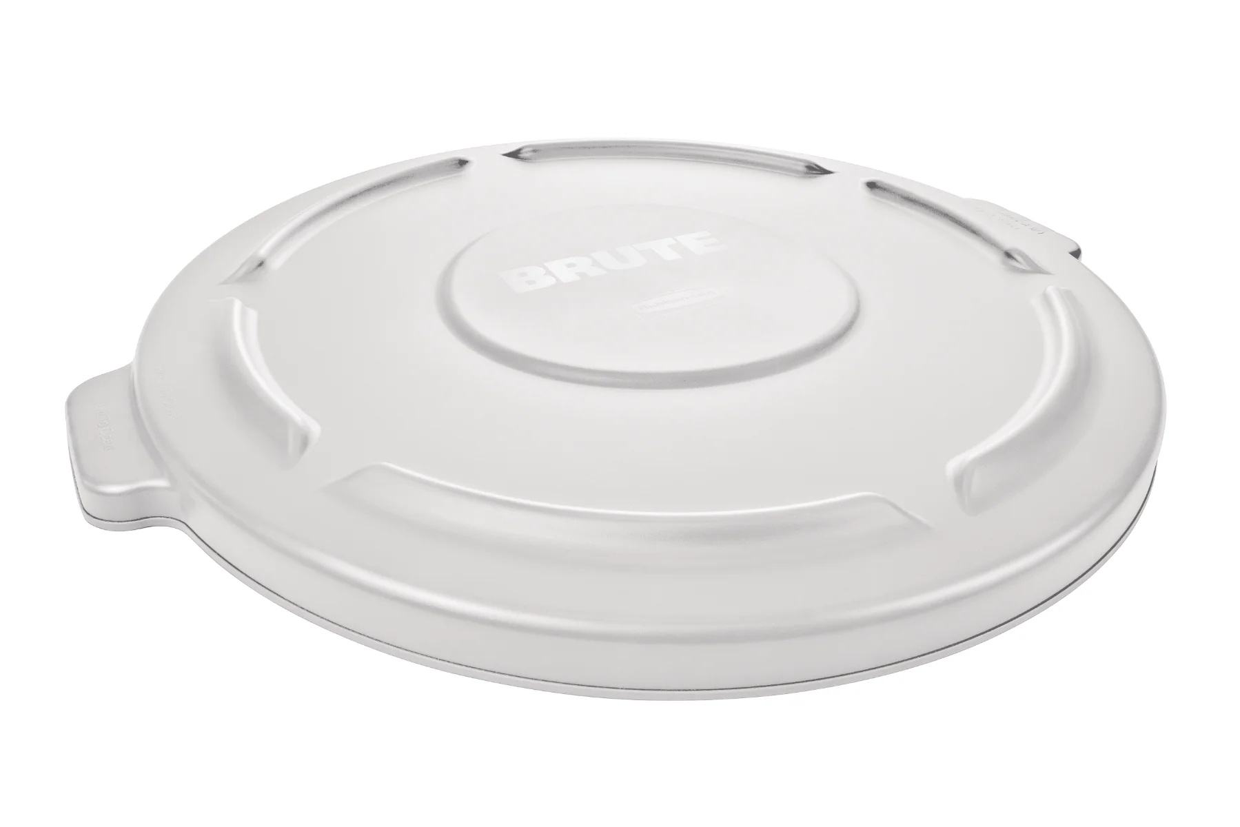 Rubbermaid FG264560WHT BRUTE Self-Draining Round Flat Lid for use with 44-Gallon Container - White