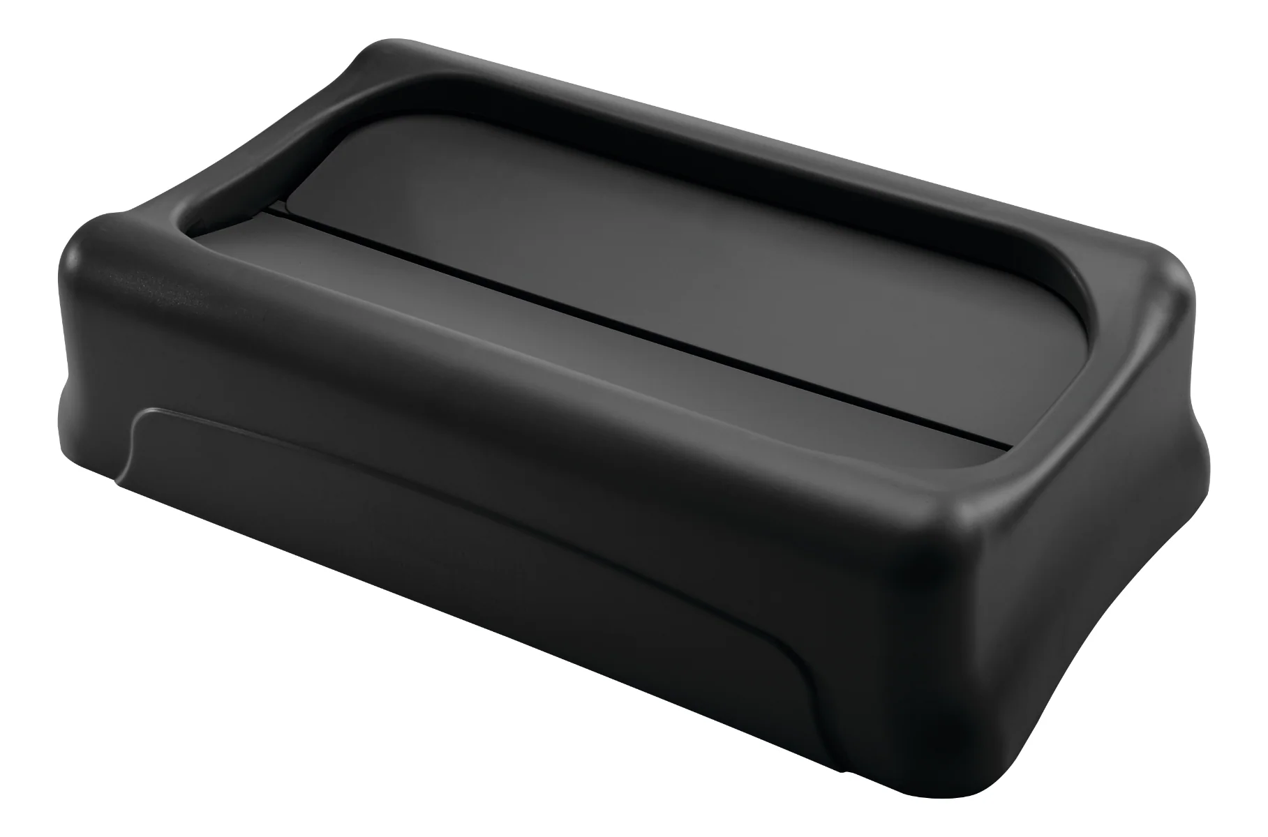 Rubbermaid FG267360BLA Slim Jim Swing-Top Container Lid - Black