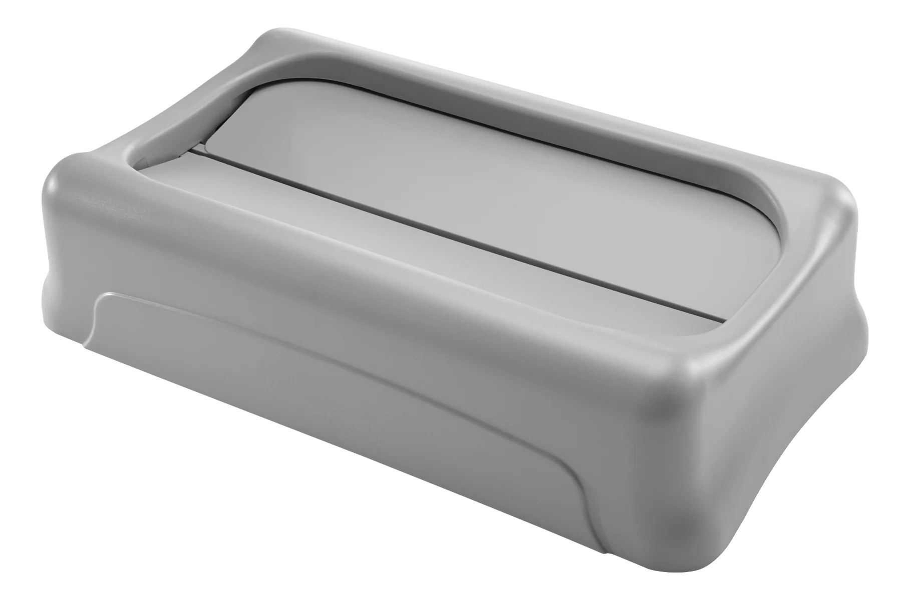 Rubbermaid FG267360GRAY Slim Jim Swing-Top Container Lid - Gray