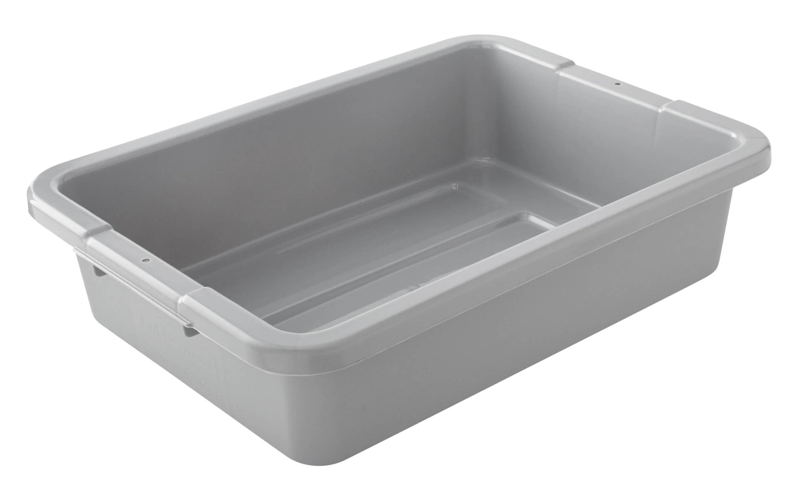 Rubbermaid FG334992GRAY Plastic Bus/Utility Box 20"L x 15"W x 5"H - Gray