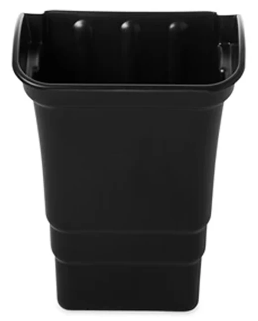 Rubbermaid FG335388BLA Utility / Service / Bus Cart Refuse Bin 8 gal. - Black - Image 4