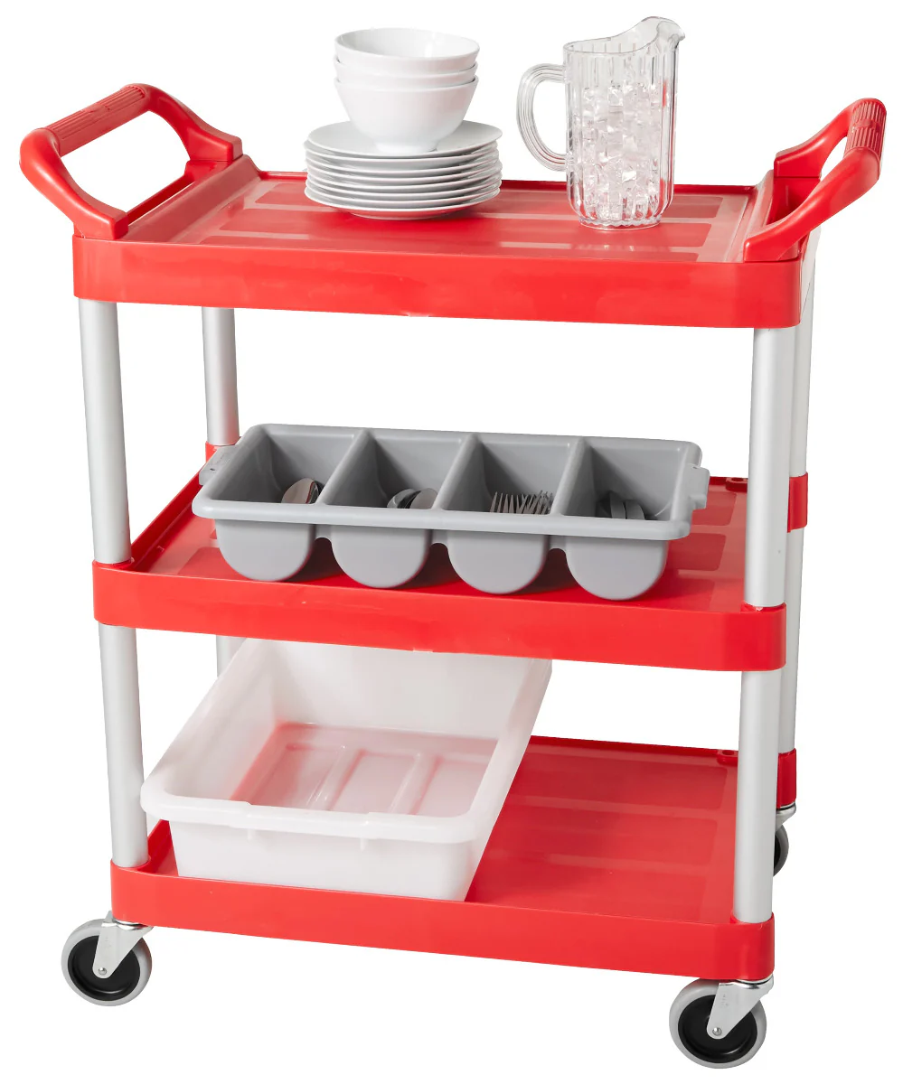 Rubbermaid FG336200GRAY Plastic 4-Compartment Cutlery Bin - Gray - Image 4