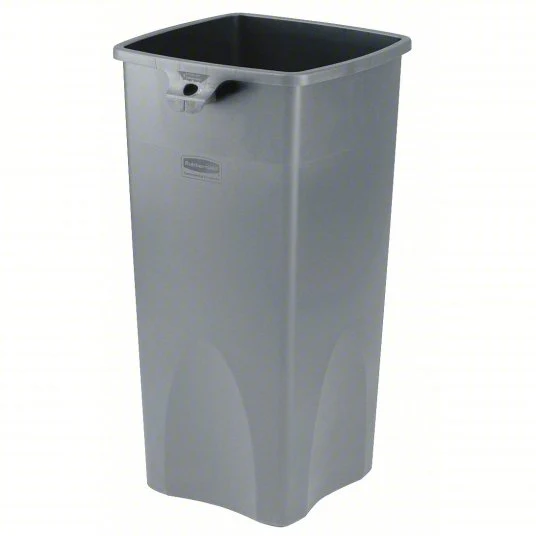 Rubbermaid FG356988BEIG Untouchable Square Container 23 Gal - Gray - Image 3