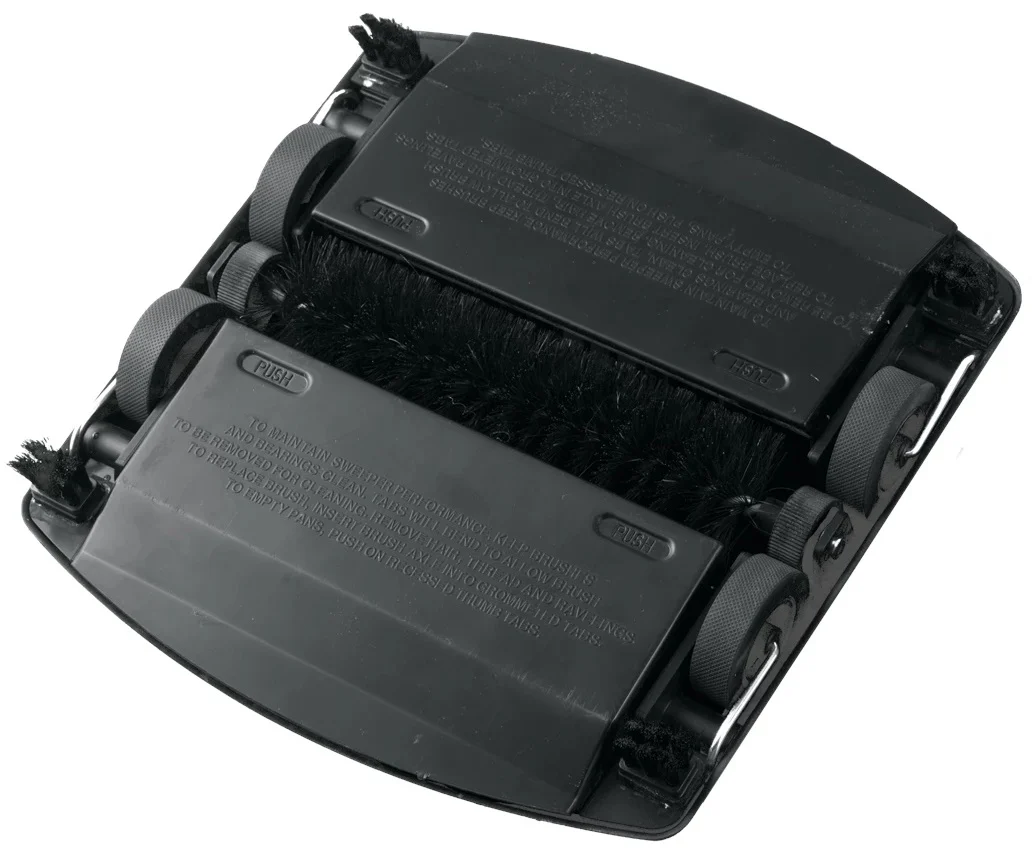 Rubbermaid FG421288BLA Executive Series Single-Action Mechanical Floor/Carpet Sweeper 6-1/2" - Black - Image 3