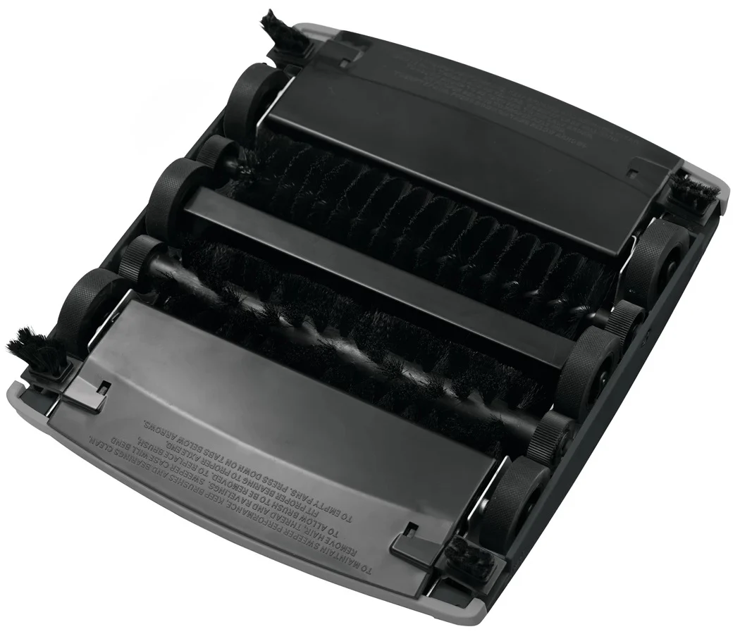 Rubbermaid FG421388BLA Executive Series Dual Action Mechanical Floor/Carpet Sweeper 7-1/2" - Black - Image 3