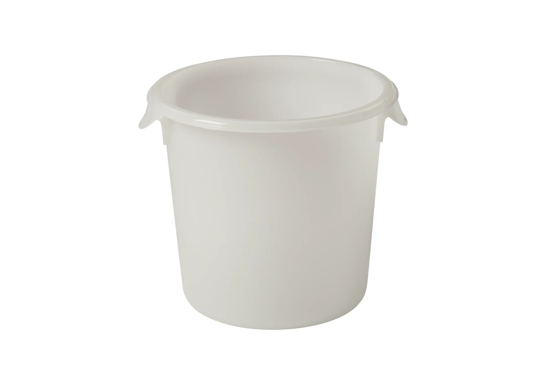 Rubbermaid FG572100WHT Polyethylene Round Food Storage Container 4 qt. - White