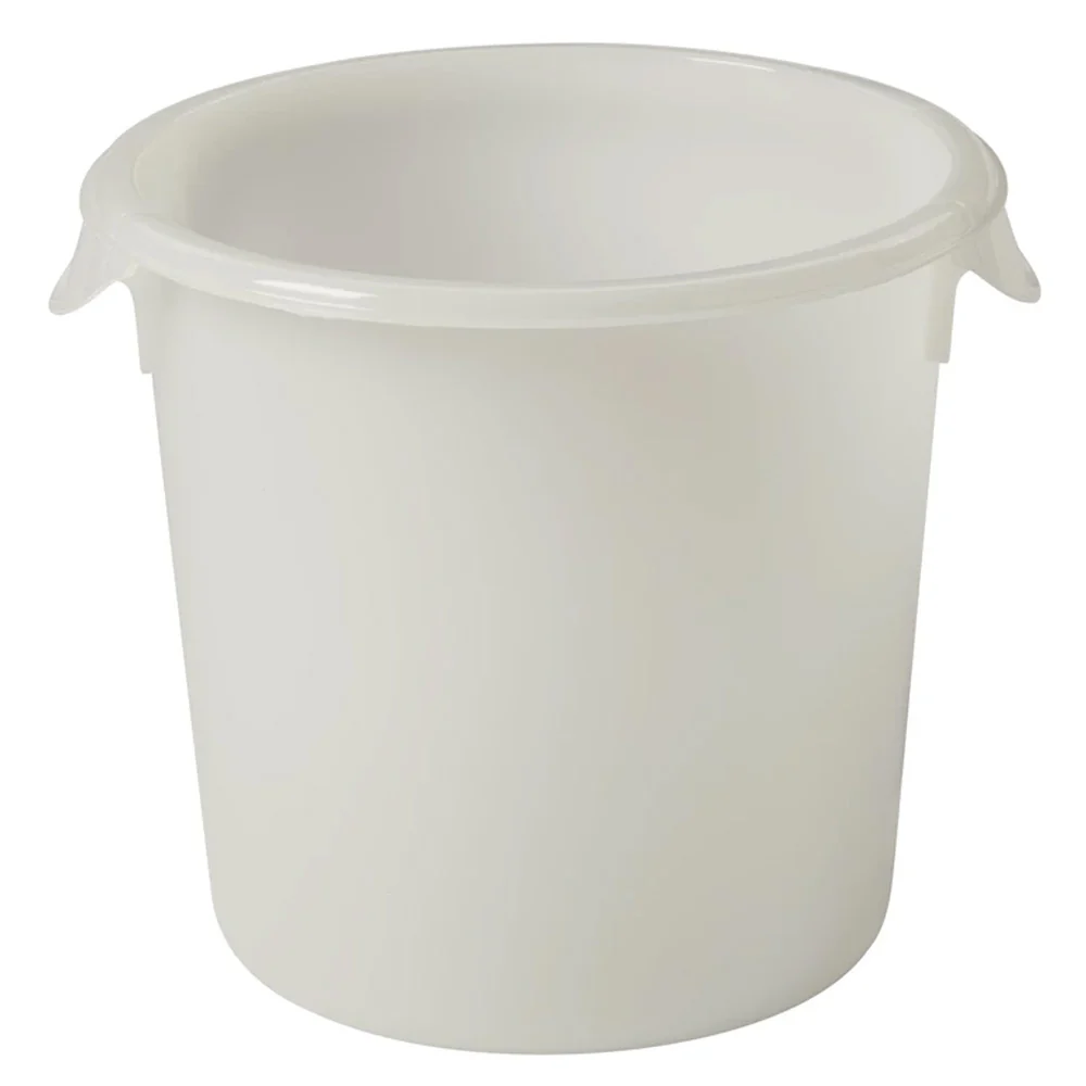 Rubbermaid FG572100WHT Polyethylene Round Food Storage Container 4 qt. - White - Image 2