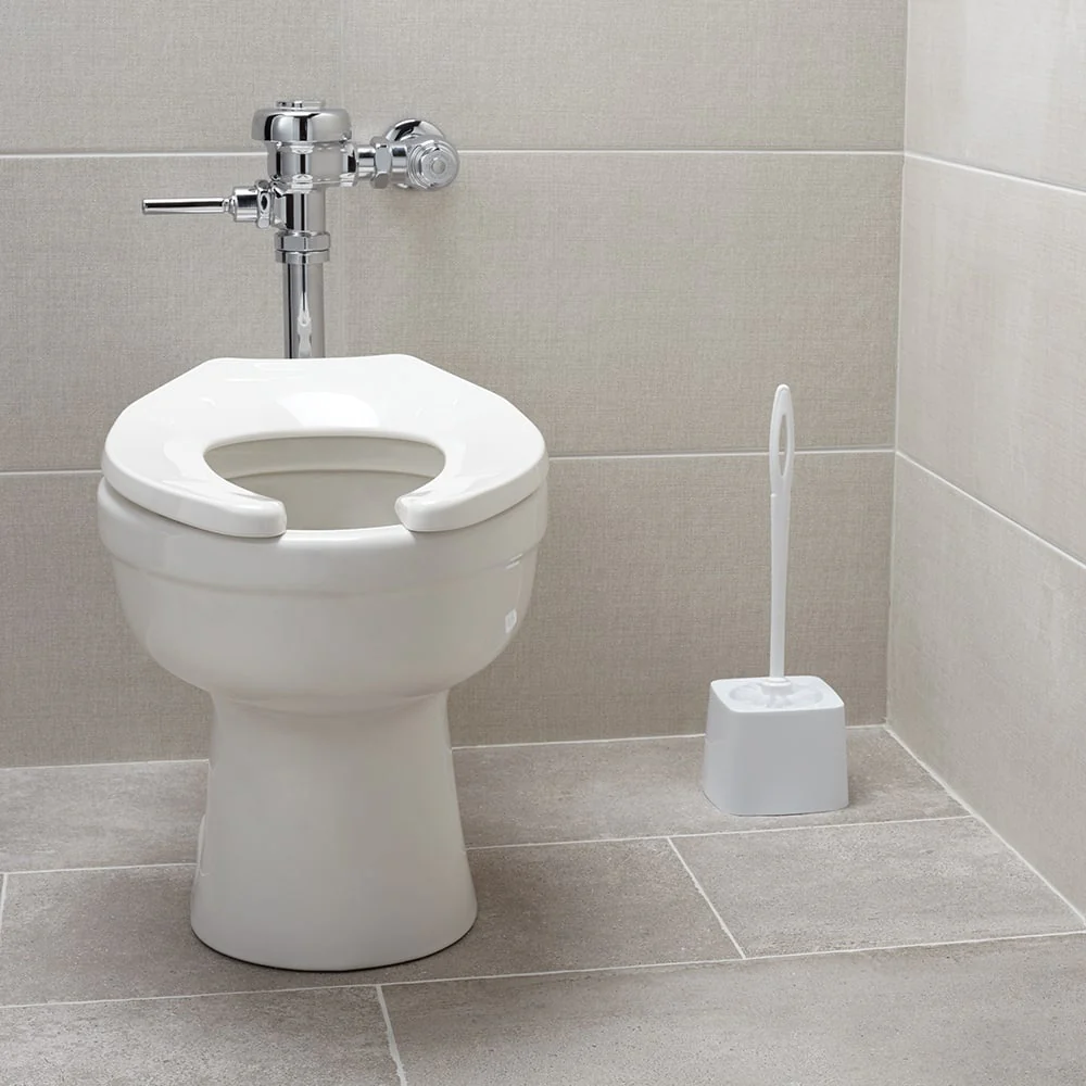 Rubbermaid FG631000WHT Toilet Bowl Brush with Plastic Handle 14-1/2" - White - Image 3