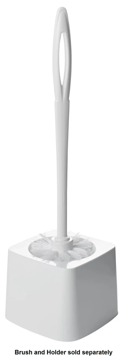 Rubbermaid FG631000WHT Toilet Bowl Brush with Plastic Handle 14-1/2" - White - Image 5