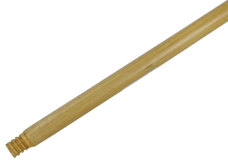Rubbermaid FG636100LAC Threaded Wood Broom Handle 60" - Natural Lacquered - Image 3