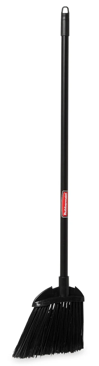 Rubbermaid FG637400BLA Executive Series Lobby Broom with Flagged Bristles and Vinyl Handle 7-1/2" L x 2" W x 35" - Black - Image 2