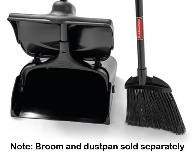 Rubbermaid FG637400BLA Executive Series Lobby Broom with Flagged Bristles and Vinyl Handle 7-1/2" L x 2" W x 35" - Black - Image 5
