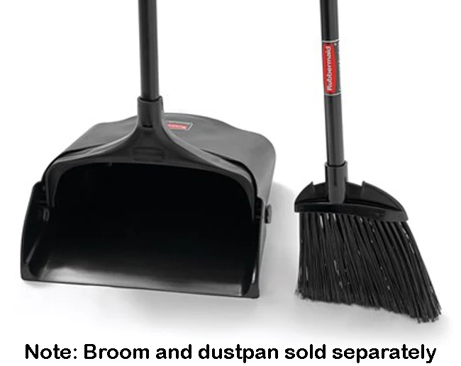Rubbermaid FG637400BLA Executive Series Lobby Broom with Flagged Bristles and Vinyl Handle 7-1/2" L x 2" W x 35" - Black - Image 7