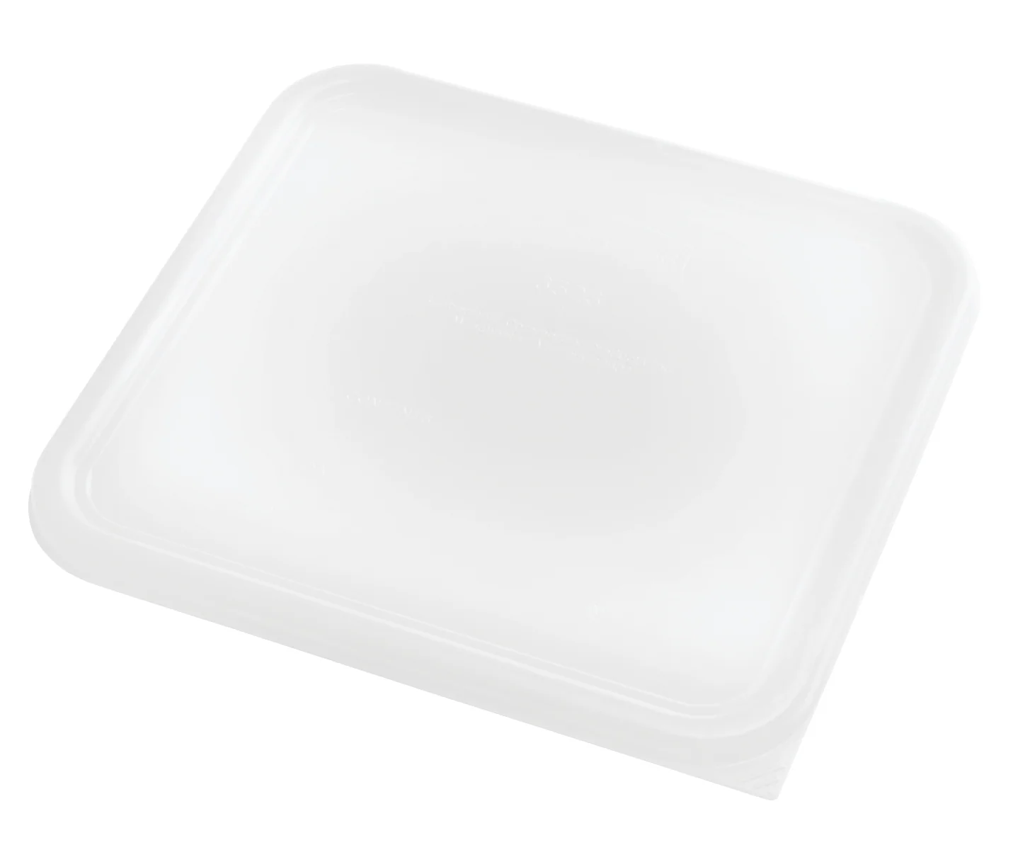 Rubbermaid FG652300WHT Space Saving Square Food Storage Container Lid 12-22 Qt. - White