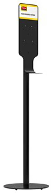 Rubbermaid FG750824 Autofoam Hand Sanitizer Station Metal Premium Floor Stand 59-1/4"H - Black - Image 2