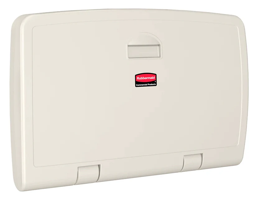Rubbermaid FG781888LPLAT Wall-Mounted Horizontal Baby Changing Station - Platinum - Image 5