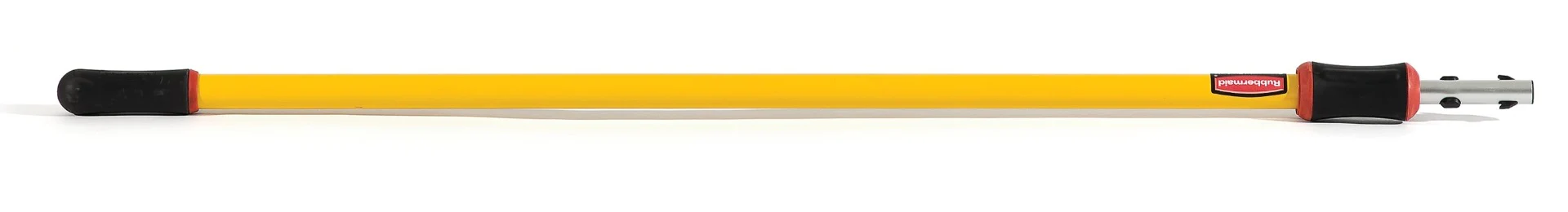 Rubbermaid FGQ76500YL00 HYGEN Quick-Connect Aluminum Telescoping Extension Pole / Handle 4 FT to 8 FT - Yellow - Image 2