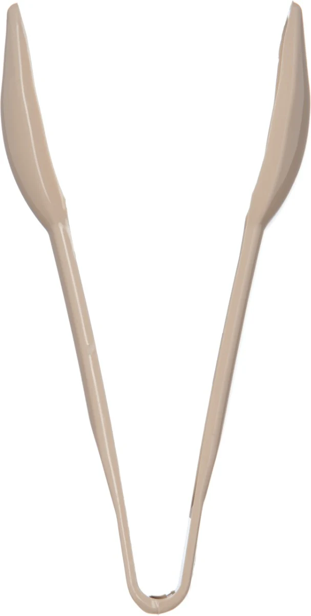 Carlisle 460606 Carly 1-Piece Plastic Salad Tongs 6" - Beige - Image 6