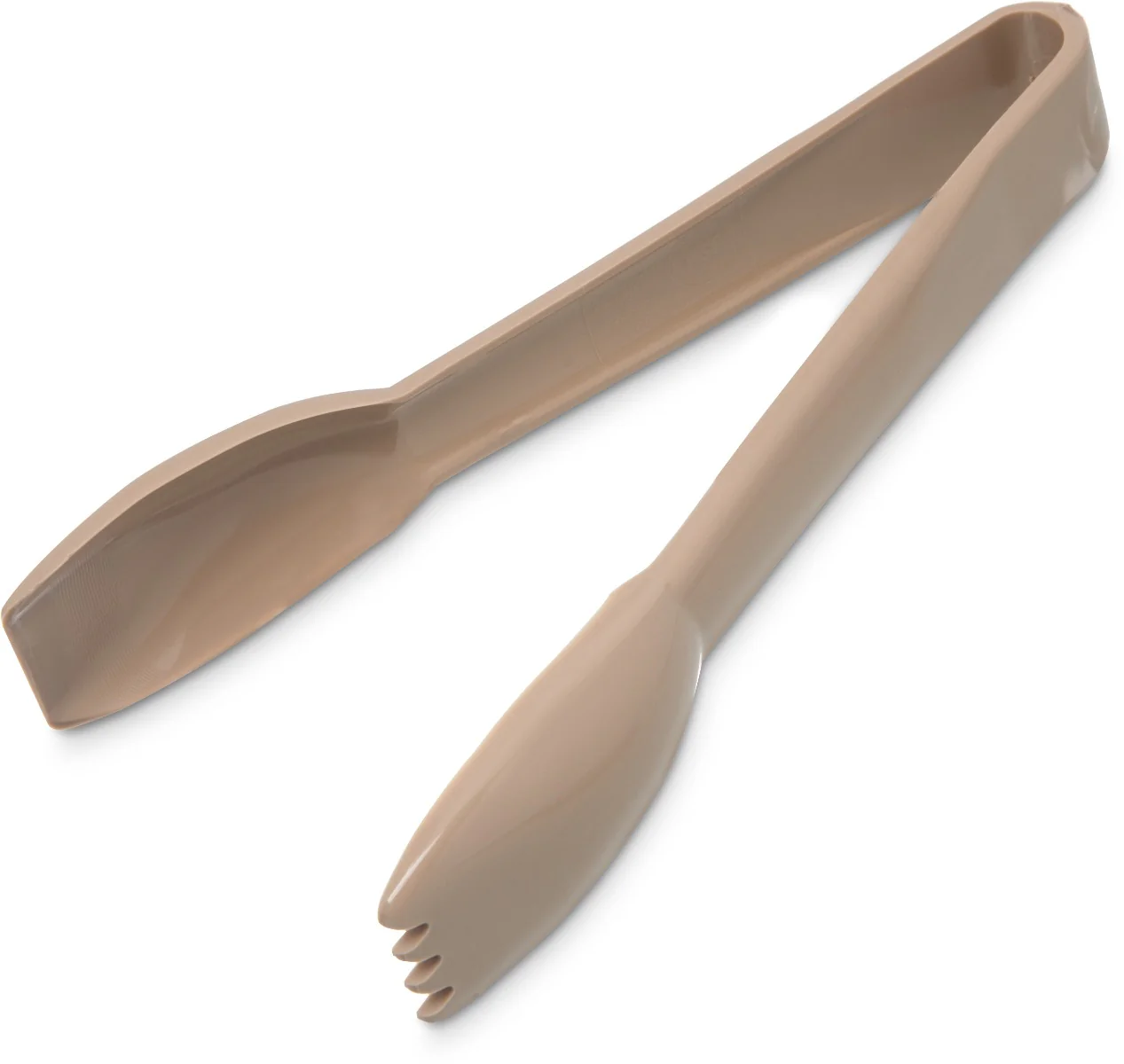 Carlisle 460606 Carly 1-Piece Plastic Salad Tongs 6" - Beige - Image 8