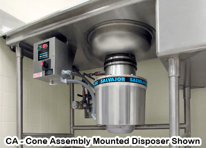 Salvajor 300 Commercial Garbage Disposer (Basic Unit Only) - 3 HP - Image 6