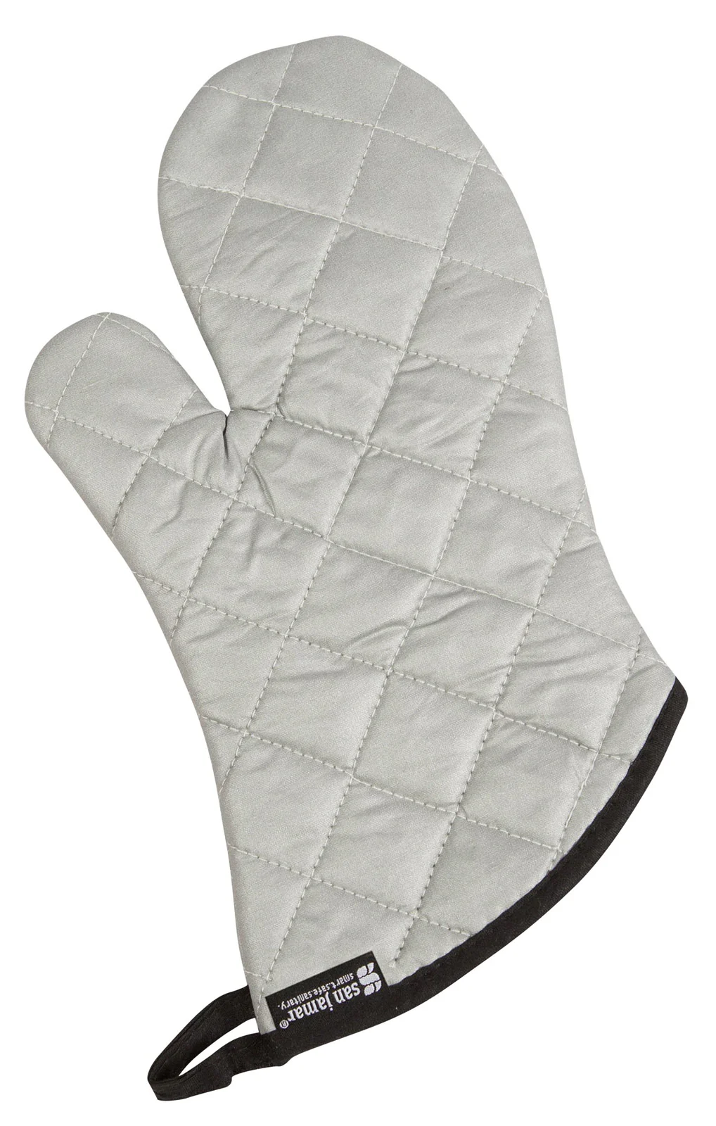 San Jamar 801SG15 Silicone Oven/Freezer Mitt 15" - Silver - 1/Pair