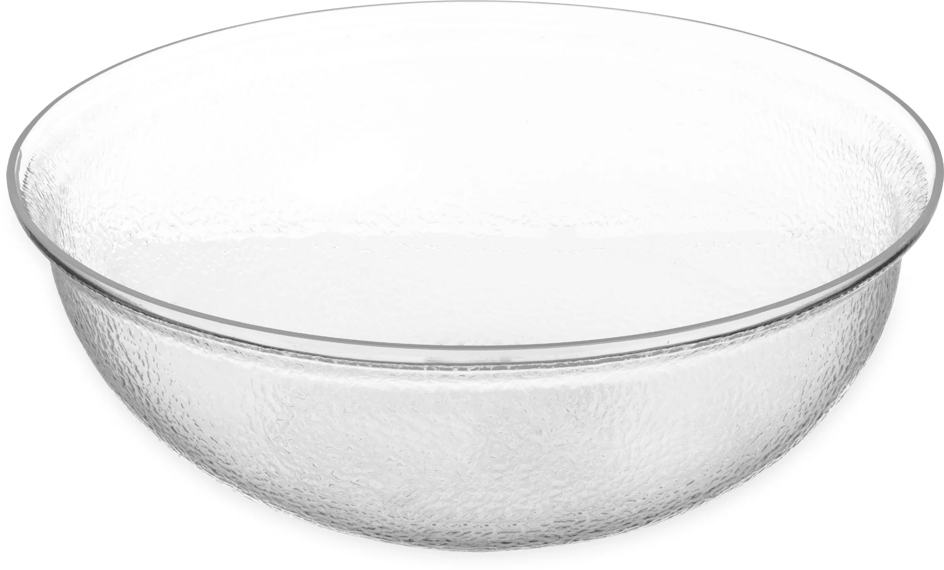 Carlisle SB7807 Round Acrylic Pebbled Salad Bowl 18" - 15 qt. - clear - Image 9