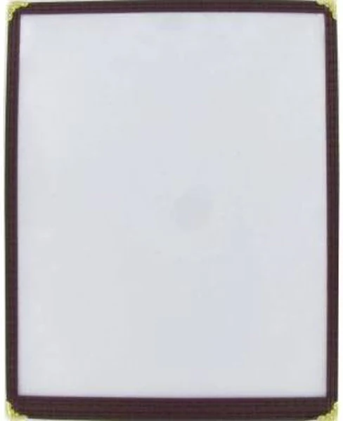 Menu Solutions SE300C-BK Single Panel 2-View Menu Cover 8-1/2" x 11" - Black