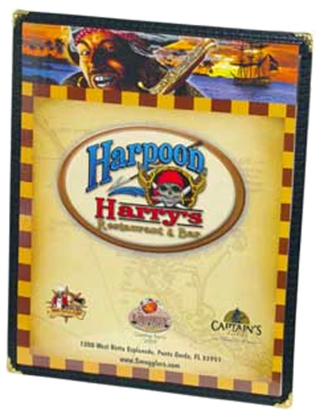 Menu Solutions SE300C-BK Single Panel 2-View Menu Cover 8-1/2" x 11" - Black - Image 2