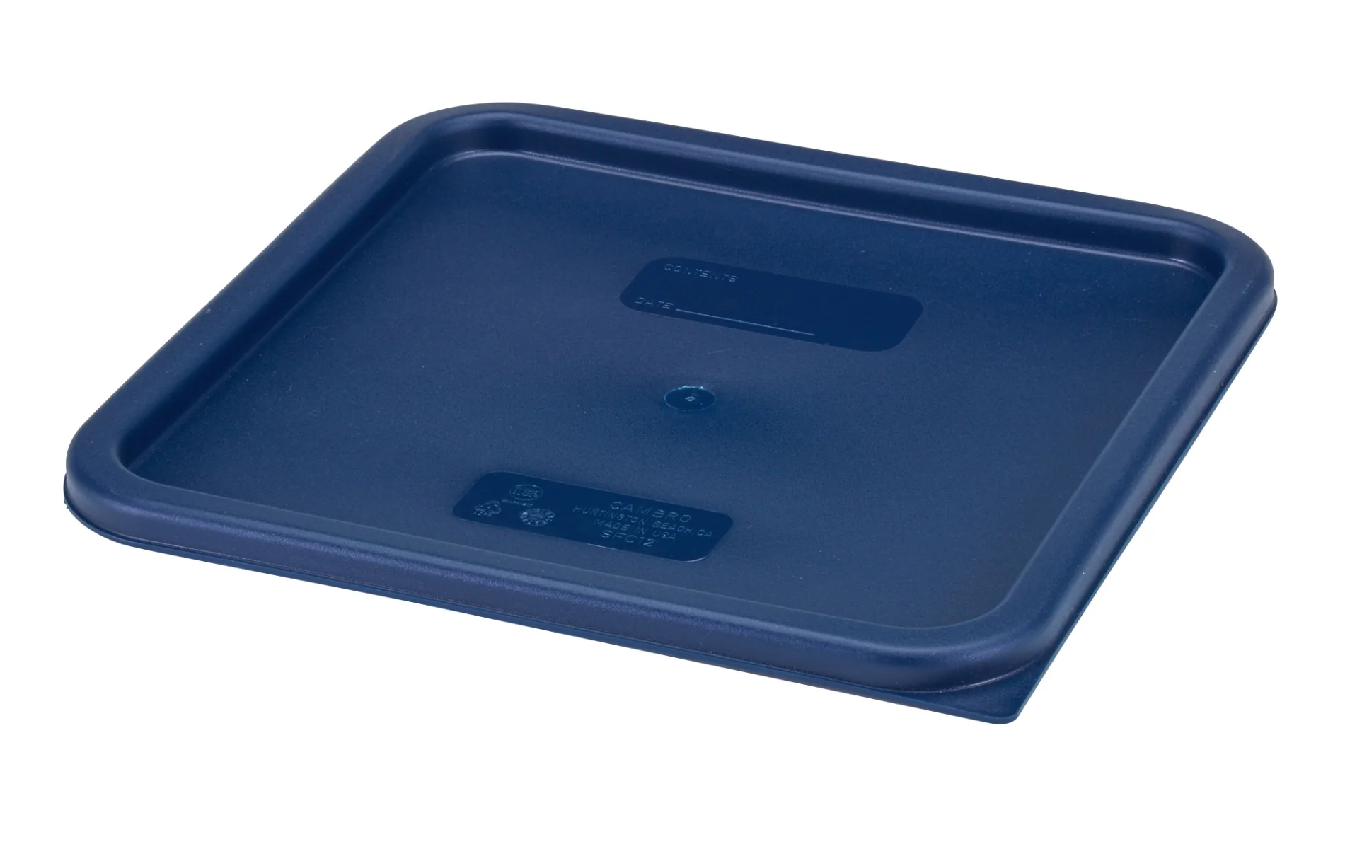 Cambro SFC12453 CamSquare Food Container Lid for 12, 18 & 22 qt - Blue - Image 5