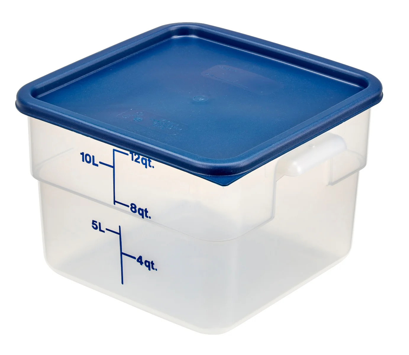 Cambro SFC12453 CamSquare Food Container Lid for 12, 18 & 22 qt - Blue - Image 6