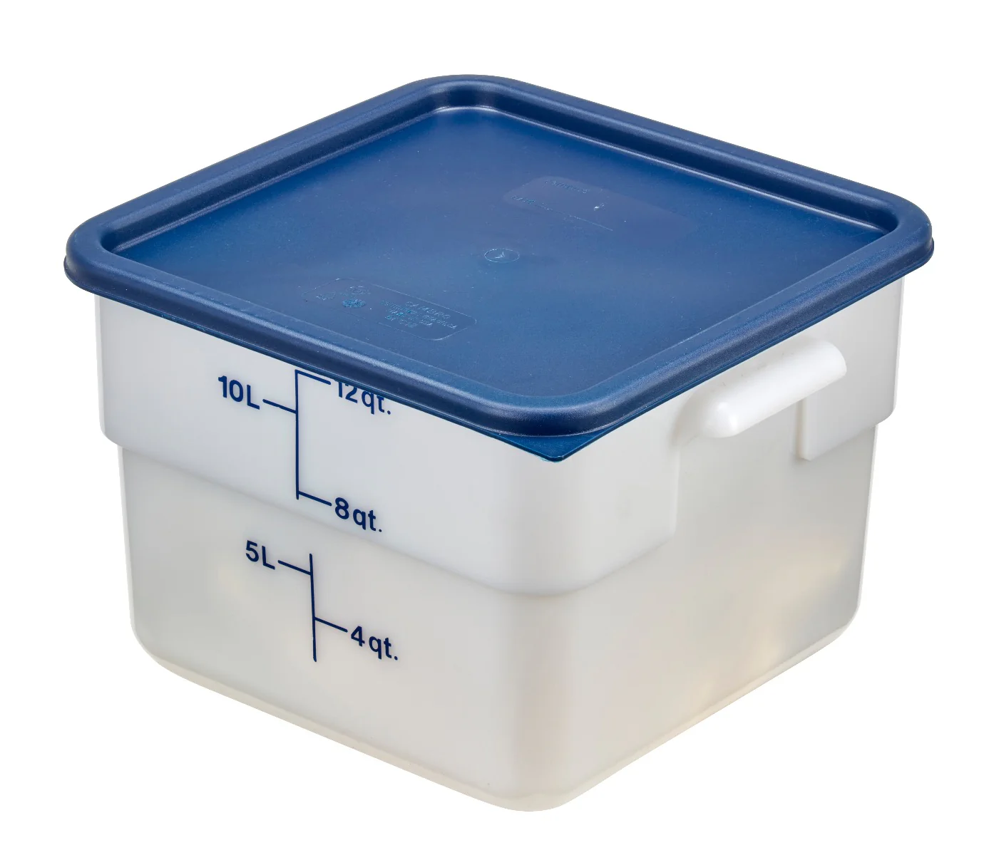 Cambro SFC12453 CamSquare Food Container Lid for 12, 18 & 22 qt - Blue - Image 7