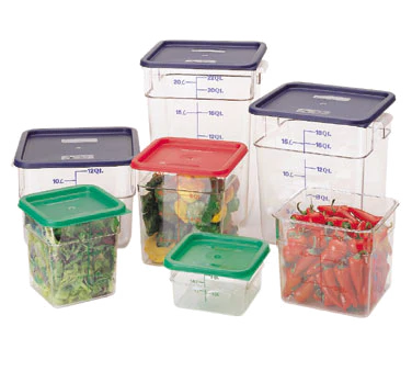 Cambro SFC2452 CamSquare Food Container Lid for 2 & 4 qt - Kelly Green - Image 2