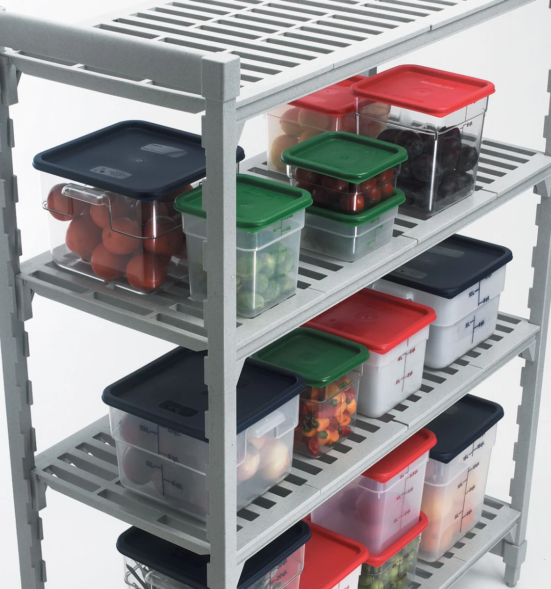 Cambro SFC2452 CamSquare Food Container Lid for 2 & 4 qt - Kelly Green - Image 6