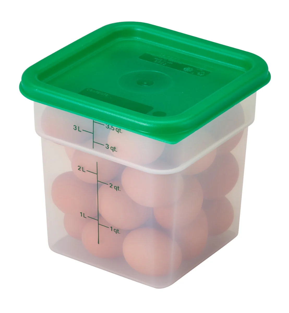 Cambro SFC2452 CamSquare Food Container Lid for 2 & 4 qt - Kelly Green - Image 7