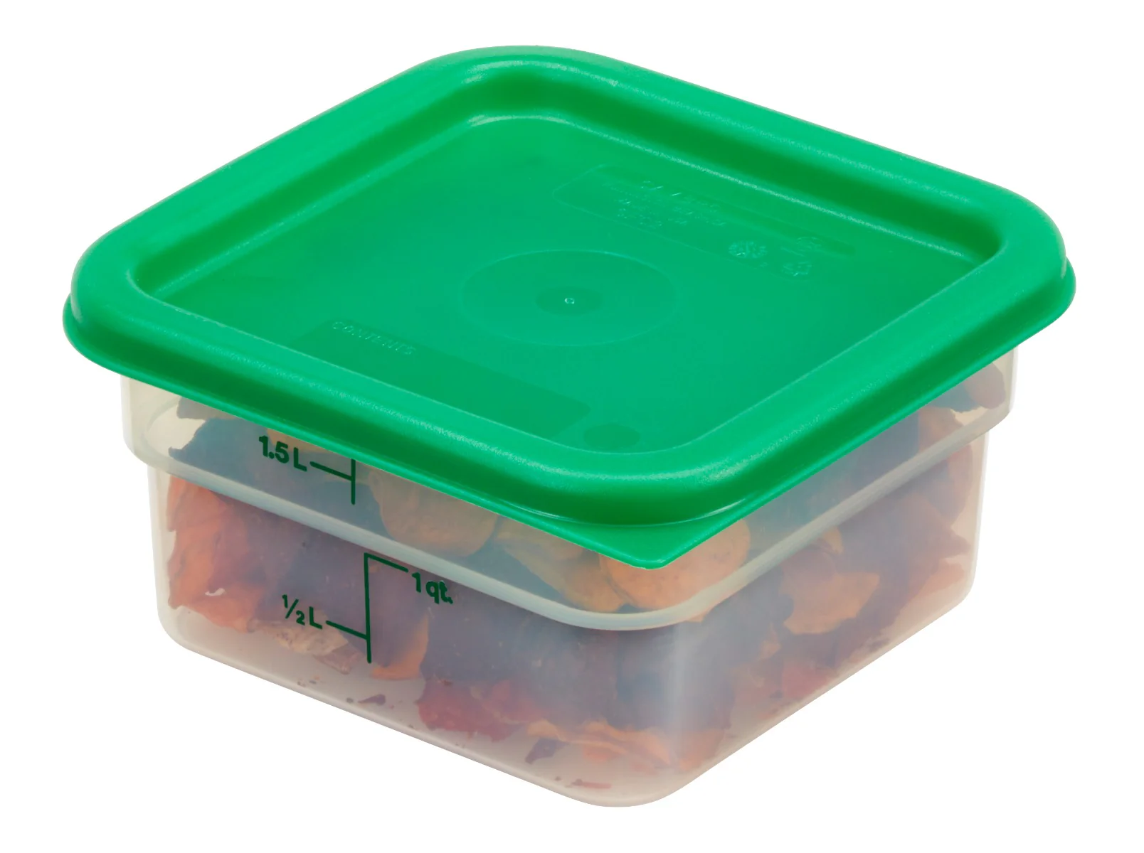 Cambro SFC2452 CamSquare Food Container Lid for 2 & 4 qt - Kelly Green - Image 8
